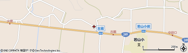石川県珠洲市若山町（古蔵丑）周辺の地図