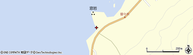 石川県輪島市町野町（曽々木ケ）周辺の地図