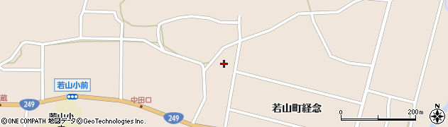 石川県珠洲市若山町（経念北）周辺の地図