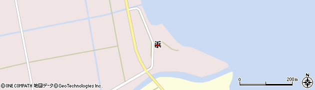 福島県会津若松市湊町大字静潟（浜）周辺の地図
