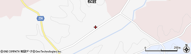 福島県双葉町（双葉郡）松倉（葉ノ木谷地）周辺の地図