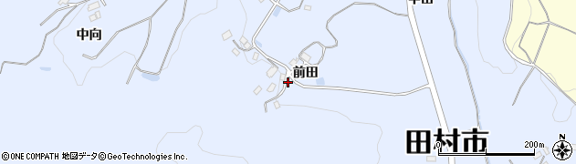 福島県田村市船引町石森（前田）周辺の地図
