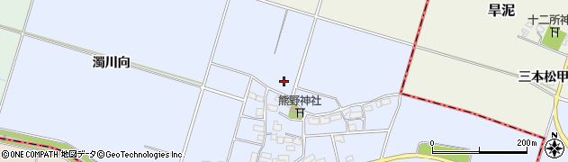 福島県会津若松市北会津町下野（大豆田）周辺の地図