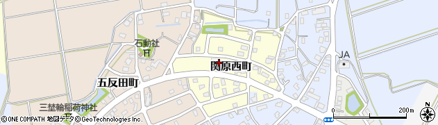 新潟県長岡市関原西町周辺の地図