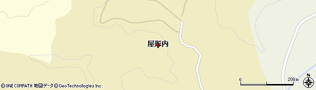 福島県田村市常葉町鹿山（屋形内）周辺の地図