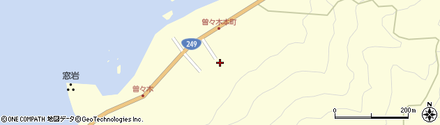 石川県輪島市町野町曽々木エ50周辺の地図