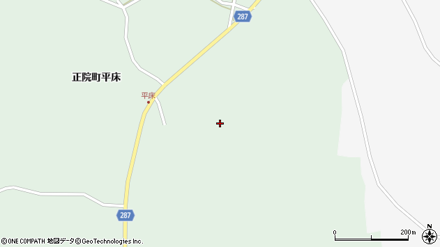 〒927-1203 石川県珠洲市正院町平床の地図