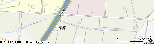 福島県郡山市喜久田町前田沢（東原）周辺の地図