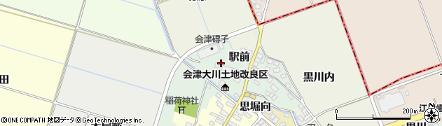 福島県大沼郡会津美里町駅前周辺の地図