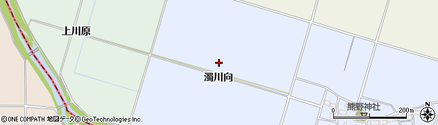 福島県会津若松市北会津町下野（濁川向）周辺の地図