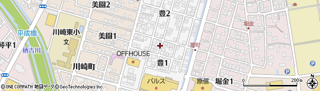 新潟県長岡市豊周辺の地図