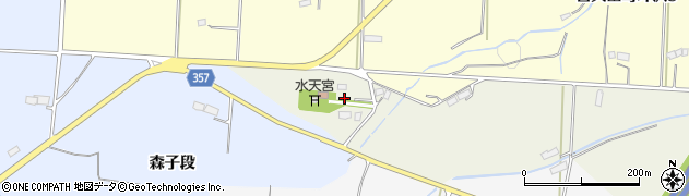 福島県郡山市喜久田町前田沢（坪子）周辺の地図