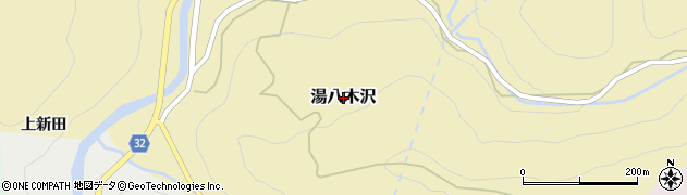 福島県柳津町（河沼郡）湯八木沢周辺の地図