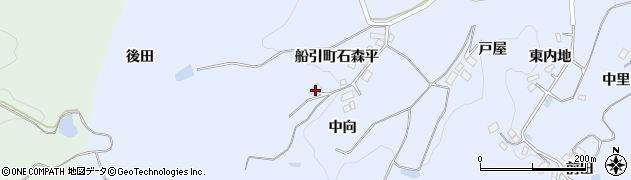 福島県田村市船引町石森平377周辺の地図