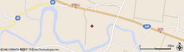 石川県珠洲市若山町（延武う）周辺の地図