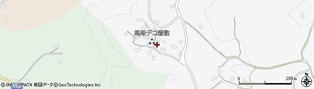 福島県郡山市西田町高柴（舘野）周辺の地図