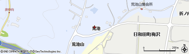 福島県郡山市日和田町高倉（荒池）周辺の地図