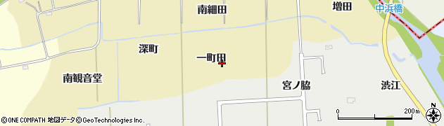 福島県双葉町（双葉郡）両竹（一町田）周辺の地図