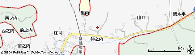 福島県三春町（田村郡）庄司（仲之内）周辺の地図
