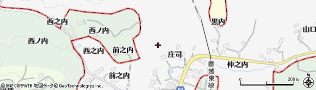 福島県三春町（田村郡）庄司周辺の地図