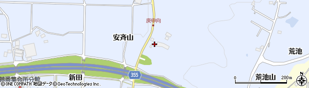 福島県郡山市日和田町高倉神送坂周辺の地図