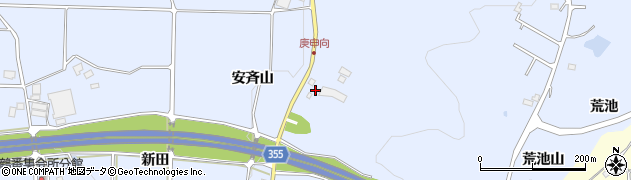 福島県郡山市日和田町高倉（神送坂）周辺の地図