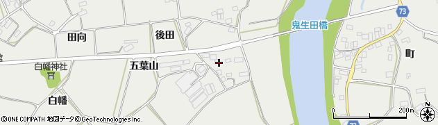福島県郡山市日和田町梅沢（向田）周辺の地図