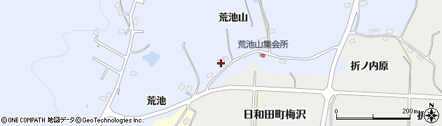 福島県郡山市日和田町高倉（荒池山）周辺の地図