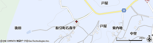 福島県田村市船引町石森平236周辺の地図
