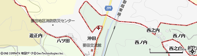 福島県三春町（田村郡）庄司（沖田）周辺の地図