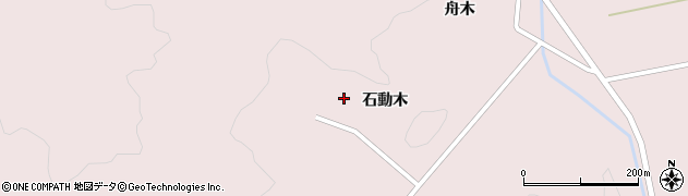 福島県会津若松市湊町大字静潟（石動木）周辺の地図
