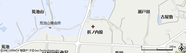 福島県郡山市日和田町梅沢（折ノ内原）周辺の地図