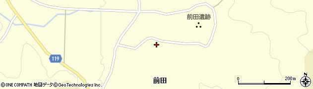 福島県田村市船引町北鹿又（前田）周辺の地図