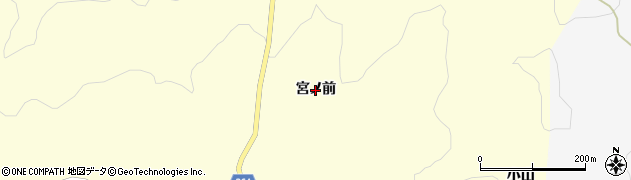 福島県田村市常葉町久保（宮ノ前）周辺の地図