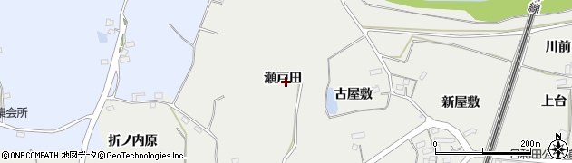 福島県郡山市日和田町梅沢（瀬戸田）周辺の地図