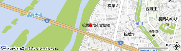 松葉公園周辺の地図