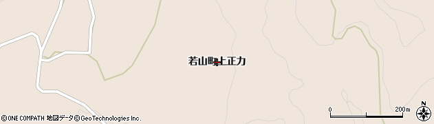 石川県珠洲市若山町（上正力）周辺の地図