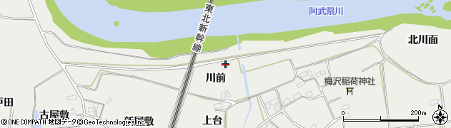 福島県郡山市日和田町梅沢（斉崎）周辺の地図