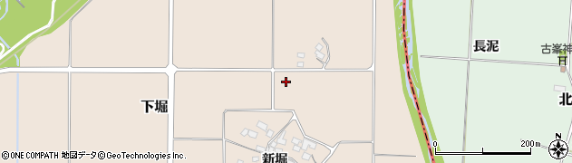 福島県会津美里町（大沼郡）下堀周辺の地図