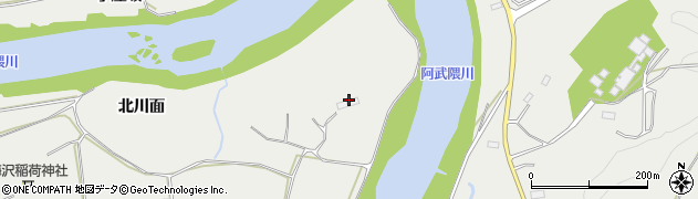 福島県郡山市日和田町梅沢（北川面）周辺の地図