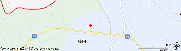 福島県田村市船引町石森後田周辺の地図