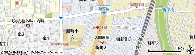 長岡新町郵便局 ＡＴＭ周辺の地図