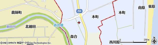 福島県双葉郡浪江町両竹本町周辺の地図