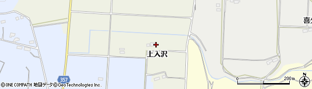 福島県郡山市喜久田町前田沢（上入沢）周辺の地図
