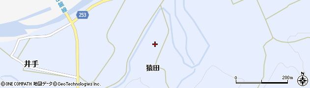 福島県浪江町（双葉郡）井手（猿田）周辺の地図