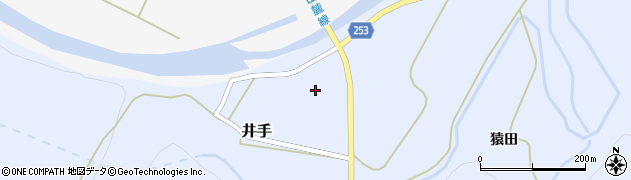 福島県浪江町（双葉郡）井手（畑中）周辺の地図