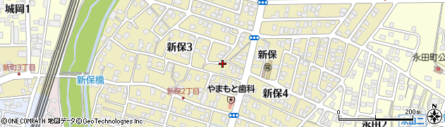 新潟県長岡市新保周辺の地図