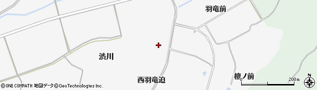 福島県双葉町（双葉郡）渋川（西羽竜迫）周辺の地図