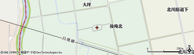 福島県会津若松市北会津町西後庵（欠ノ下）周辺の地図