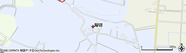 福島県郡山市喜久田町堀之内（堀切）周辺の地図
